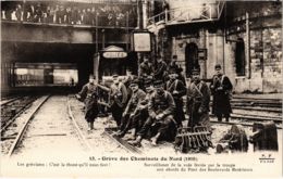 CPA Paris 10e - Gréve Des Cheminots Du Nord (88057) - Grèves