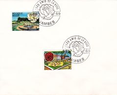 B01-173 BELG.1969 1501 & 1502 FDC Flora  Flore 1.75€ - 1961-1970