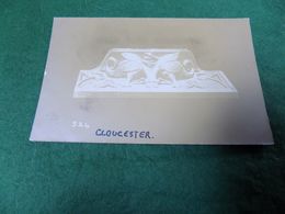 VINTAGE UK ENGLAND GLOUCESTERSHIRE: GLOUCESTER Wood Carving Sepia Arthur Pitcher - Gloucester