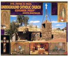 (F 20) Australia - SA - Undergroud Catholic Church In Coober Peddy (7 Views) - Coober Pedy