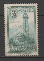 ANDORRA CORREO FRANCES SELLO USADO MATASELLOS DE EPOCA Nº 36  (CC.) - Used Stamps