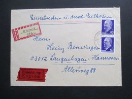 DDR 1972 Ulbricht MiF Einschreiben Durch Eilboten Schwerin 2 Nach Langenhagen Hannover Eilsendung Expres - Storia Postale