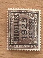 109A III Bruxelles 1925 Brussel. Légère Rousseur - Sobreimpresos 1922-26 (Alberto I)