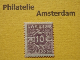 Denmark 1907, AVISPORTO MÆRKE: Mi 4, * - Fiscale Zegels