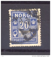 02624  -   Norvège  -  Taxes  :   Mi  5 IA (o)    20 Mm  , Dentelé 14 1/2 X 13 1/2 - Usati