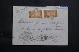 DAHOMEY - Enveloppe De Cotonou Pour Marseille En 1941 Par Avion Avec Cachet De Contrôle Postal - L 65759 - Lettres & Documents