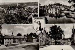 THURINGE - CP 4 VUES + BLASON LOBENSTEIN - BILDVERLAG PHOTO KONIG LOBENSTEIN NR 7 - CIRCULEE - Lobenstein