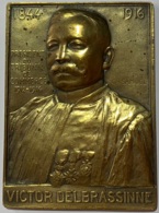 Médaille Bronze. Victor Delbrassinne. 1844-1916. Président Du Tribunal De Commerce 1912-1916. Ch. Samuel - Professionals / Firms