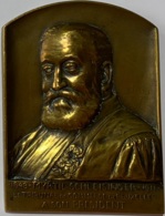 Médaille Bronze. Myrtil Schleissinger. 1848-1911. Tribunal De Commerce De Bruxelles. A Son Président. Ch. Samuel - Firma's