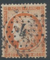 Lot N°57321   N°38, Oblit étoile Chiffrée 4 De PARIS (R. D'Enghien) - 1870 Assedio Di Parigi