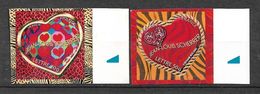 Delcampe - N°3863/3864  Repères De Couleur / Bords De Feuilles St Valentin Jean Louis Scherrer Neufs * * TB Les Moins Chers Du Site - Unused Stamps