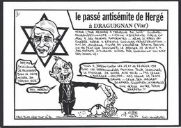 CPM Draguignan 83 Var Hergé Tintin Tirage Limité Numéroté Signé En 50 Exemplaires Judaïca - Draguignan