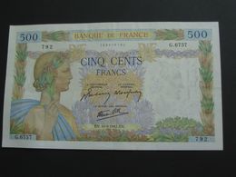 500 Francs - La Paix  10-9-1942  **** EN ACHAT IMMEDIAT **** - 500 F 1940-1944 ''La Paix''