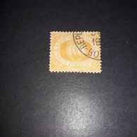PL1908 REPUBBLICA DI SAN MARINO 1877 CIFRA O STEMMA C. 5 ARANCIO "XO" - Used Stamps