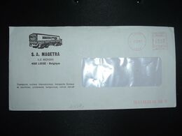 LETTRE EMA N 174 à 42.00 Du 2 12 87 LIEGE + SA MAGETRA TRANSPORTS + CAMION - 1980-1999