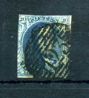 1851-54 BELGIO N.7 USATO - 1851-1857 Medallones (6/8)