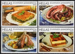 Greece - 2020 - Euromed - Traditional Gastronomy Of Mediterranean - Mint Stamp Set - Neufs