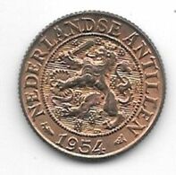 *netherlands Antilles 1 Cent 1954  Km 1  Unc /ms63 - Netherlands Antilles