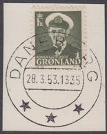 1950. Frederik IX. 1 ØRE. DANEBORG 28.3.53 LUXUS. (Michel 28) - JF364854 - Gebraucht