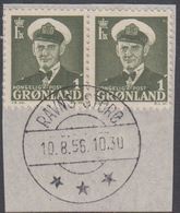 1950. Frederik IX. 1 ØRE. RAVNS STORØ 10.8.56  (Michel 28) - JF364860 - Gebraucht