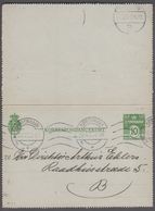 1922. DANMARK. 10 ØRE KORRESPONDANCEKORT Bølgelinier KØBENHAVN 8 6 22 + Reklame Besty... () - JF364956 - Cartas & Documentos