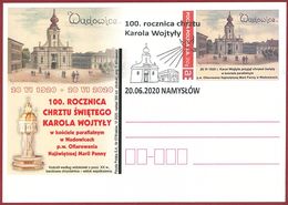 POLAND 2020. 100th Anniversary Of The Baptism Of Karol Wojtyła (Pope John Paul II), Church In Wadowice. Personalized - Covers & Documents