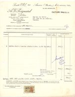 Factuur Facture - Voeding - Firma A.G. Poignard - Anvers Berchem - Antwerpen - 1955 - Levensmiddelen