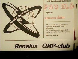 QSL CARD NETHERLANDS BENELUX QRP CLUB AMSTERDAM RADIO V1988 HQ9993 - Radio