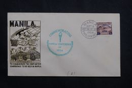 PHILIPPINES - Enveloppe FDC En 1954 - Conférence De Manille - L 65784 - Philippines