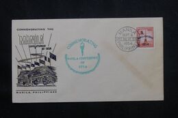 PHILIPPINES - Enveloppe FDC En 1954 - Conférence De Manille - L 65785 - Philippines