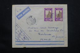 NIGER - Enveloppe En FM De Niamey Pour Toulouse En 1942 Par Avion Via Marseille - L 65828 - Brieven En Documenten