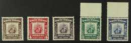 POSTAGE DUE 1939 "Crest Of The Company" Complete Set, SG D85/89, Very Fine Mint, The 8c And 10c Never Hinged. (5 Stamps) - Borneo Del Nord (...-1963)