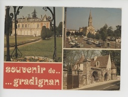 Gradignan Souvenir, Multivues : Mairie, Ruines Ancien Prieuré Cayac, église (multivues N°4998) - Gradignan