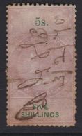 QV 1867 5s REVENUE Perf 12.5 - Postal Fiscal Stamps