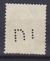 France Perfin Perforé Lochung 'DH'? ERROR Variety Missing Pins !! 5c. Blanc (2 Scans) - Used Stamps