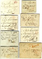 C1770's-1840 Pre-stamp Covers Incl. Antwerp 'A' (7), S/line LOUVAIN (1788), French Occupation Anvers, Bruxelles & Bruges - Otros & Sin Clasificación