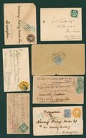 1894-99 Envelopes (7) Incoming To Zanzibar (6) & Mombasa (1) From India, One Registered. Interesting Destination From In - Autres & Non Classés