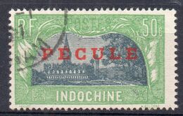 !!! FISCAL D'INDOCHINE PECULE N°11b SURCHARGE LARGE OBLITERE - Altri