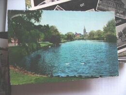 Nederland Holland Pays Bas Delfzijl Panorama Met Vijver En Kerk - Delfzijl