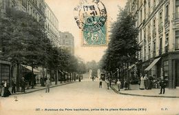 Paris 20ème * Avenue Du Père Lachaise , Prise De La Place Gambetta * 1907 - Arrondissement: 20