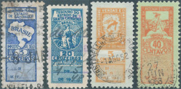 Brasil - Brasile - Brazil, 1948 - 1953 Revenue Stamps Tasse,Taxes,For Tobacco? - Portomarken