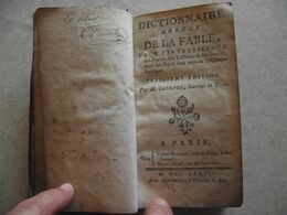 DICTIONNAIRE, Abrégé De La Fable, Pour L'intelligence, 1772 - 1701-1800