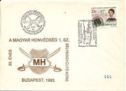 Hungary Cover With Special Postmark And Cachet Budapest 24-4-1998 - Briefe U. Dokumente