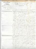 CONSUL GASPARD MOLLIEN ET CHANCELIER DE FAVARS 1841 CONSULAT GENERAL DE FRANCE A LA HAVANE TOUAN POUR ETCHANDY A BARCUS - Documents Historiques