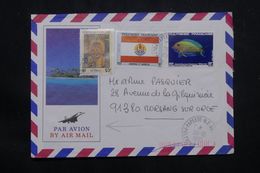 POLYNÉSIE - Enveloppe Touristique De Papeete Pour Morsang / Seine En 1985 - L 65898 - Briefe U. Dokumente
