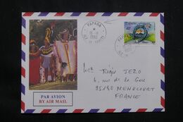 POLYNÉSIE - Affranchissement De Parara Sur Enveloppe Touristique Pour Menucourt En 1990 - L 65902 - Storia Postale