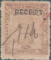 INDIA - INDIAN - INDIEN,1900 Hyderabad,POST & RECEIPT 1 ANNA,Used,Rare - Hyderabad