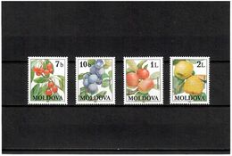 Moldova 1998 . Fruits, 4v: 7b, 10b, 1L, 2L.    Michel # 278-81 - Moldavie