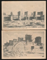 WIERINGEN  2 KAARTEN -  BOUW UITWATERINGSSLUIS DEN OEVER & SLUIZENBOUW - Den Oever (& Afsluitdijk)