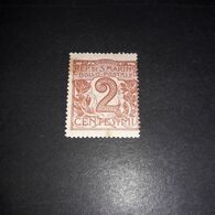 PL1944 REPUBBLICA DI SAN MARINO 1921 TIPI DEL 1903 NUOVI COLORI 2 C. "XX" - Used Stamps